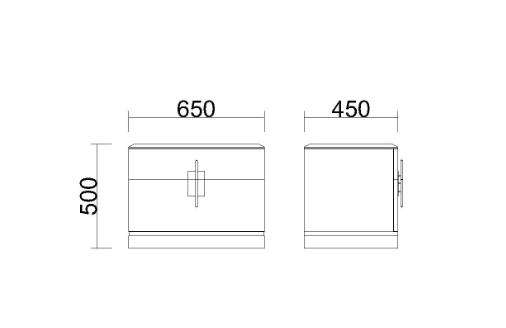 Дизайнерская прикроватная тумбочка Batha Bedside Table
