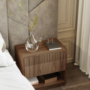 Дизайнерская прикроватная тумбочка Rubi 2 Drawer Bedside Table 2