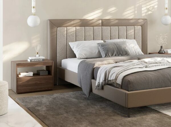 Дизайнерская прикроватная тумбочка Hilay 1 Drawer Bedside Table 2