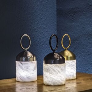 Дизайнерская настольная лампа WIRELESS GLANS от United Alabaster (Испания)