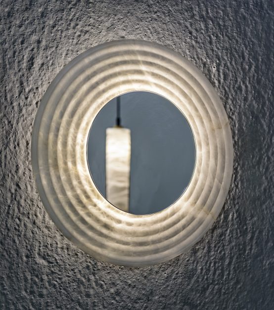 Дизайнерская настенная лампа MIRROR DISC 3