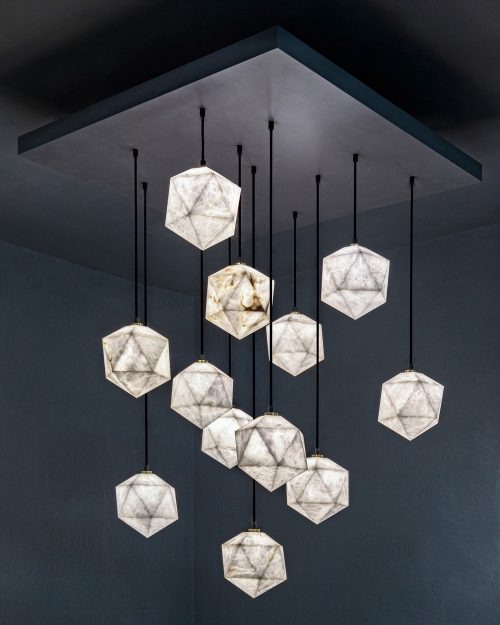 Дизайнерский подвесной светильник METEORITE от United Alabaster (Испания)