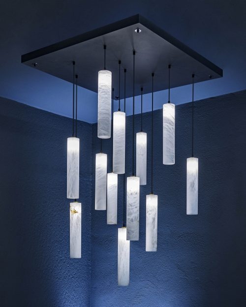 Дизайнерский подвесной светильник TUBULAR BELLS от United Alabaster (Испания)
