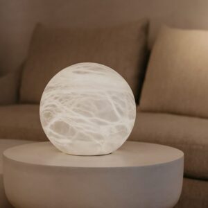 Дизайнерская настольная лампа WIRELESS MOON от United Alabaster (Испания)