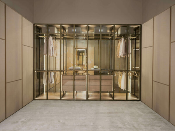 Итальянская гардеробная Glass от Conte Casa