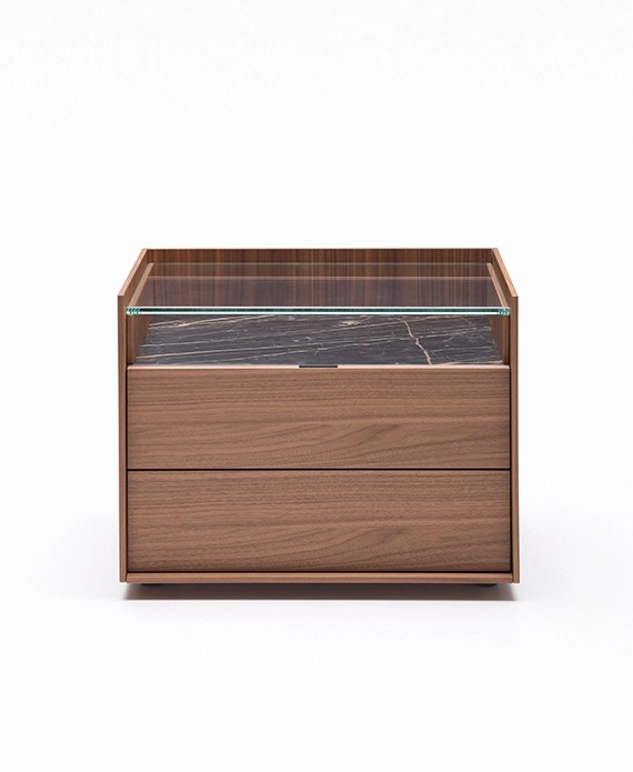 Итальянская прикроватная тумбочка Cabaret Glass от SANGIACOMO