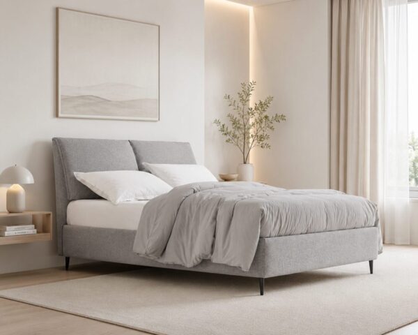 Кровать AFAIA 160*200 ROMEO 8003 Серо-бежевая 2